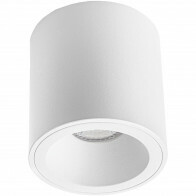 Spot de Plafond GU10 - Pragmi Cliron Pro - En Saillie Rond - Mat Blanc - Aluminium - Encastré - Ø90mm