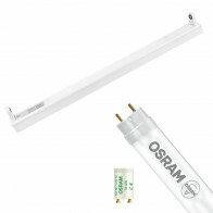 Réglette LED avec Tube T8 - OSRAM SubstiTUBE Value EM 830 - Aigi Dybolo - 60cm Simple - 7.6W - Blanc Chaud 3000K