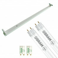 Réglette LED avec Tube T8 - OSRAM SubstiTUBE Value EM 840 - Aigi Dybolo - 150cm Double - 38.2W - Blanc Neutre 4000K