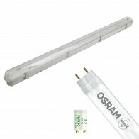 Réglette LED avec Tube T8 - OSRAM SubstiTUBE Value EM 840 - Aigi Hari - 150cm Simple - 19.1W - Blanc Neutre 4000K