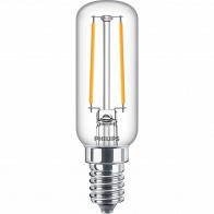 PHILIPS - Lampe LED - CorePro Tube Filament 827 T25L - Douille E14 - 2.1W - Blanc Chaud 2700K | Remplace 25W