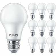 PHILIPS - Lampe LED E27 Pack de 10 - Corepro LEDbulb E27 Forme Poire Mate 10W 1055lm - 827 Très Chaud Blanc 2700K | Remplace 75W