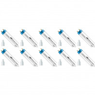 PHILIPS - Pack de 10 Tubes LED T8 avec Starter - CorePro LEDtube EM 865 - 120cm - 14.5W - Blanc Froid 6500K | Remplace 36W