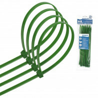 Attaches de Câble - Collier de serrage - Aigi Tie - 3.6x200mm - Vert - 40 Pièces