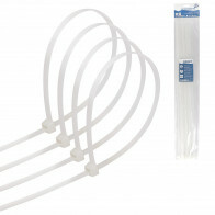 Attaches de Câble - Collier de serrage - Aigi Tie - 7.2x500mm - Blanc - 20 Pièces