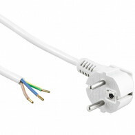 Câble d'alimentation - Priso Kob - 220V - 3 Fils - 1.5 Mètre - Blanc