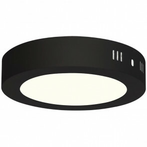 LED Downlight - 12W - Natuurlijk Wit 4200K - Mat Zwart - Opbouw - Rond - Aluminium - Ø170mm