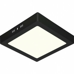 LED Downlight - 18W - Natuurlijk Wit 4200K - Mat Zwart - Opbouw - Vierkant - Aluminium - 225mm