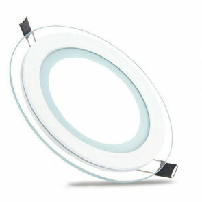 LED Downlight Slim - Inbouw Rond 6W - Helder/Koud Wit 6400K - Mat Wit Glas - Ø96mm