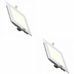 LED Downlight Slim - Inbouw Vierkant 3W - Natuurlijk Wit 4200K - Mat Wit Aluminium - 89mm Pack