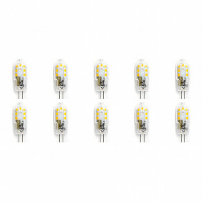 LED Lamp 10 Pack - Aigi - G4 Fitting - 2W - Helder/Koud Wit 6500K | Vervangt 20W