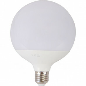 LED Lamp - Aigi Lido - Bulb G120 - E27 Fitting - 18W - Warm Wit 3000K - Wit