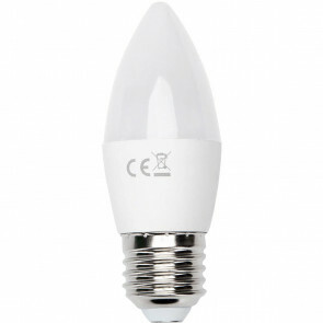 LED Lamp - Smart LED - Aigi Exona - Bulb C37 - 7W - E27 Fitting - Slimme LED - Wifi LED - Aanpasbare Kleur - Mat Wit - Glas