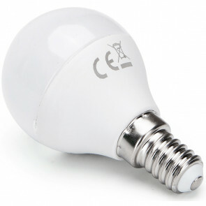 LED Lamp - Smart LED - Aigi Lexus - Bulb G45 - 6.5W - E14 Fitting - Slimme LED - Wifi LED + Bluetooth - RGB + Aanpasbare Kleur - Mat Wit - Kunststof