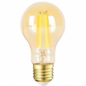 LED Lamp - Smart LED - Aigi Rixona - Bulb A60 - 6W - E27 Fitting - Slimme LED - Wifi LED + Bluetooth - Aanpasbare Kleur - Amber - Glas