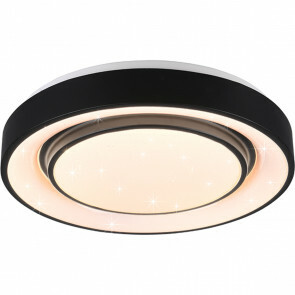 LED Plafondlamp WiZ - Plafondverlichting - Trion Monan - 20W - Aanpasbare Kleur - RGBW - Rond - Mat Zwart - Aluminium