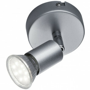 LED Plafondspot - Trion Pamo - GU10 Fitting - 3W - Warm Wit 3000K - 1-lichts - Rond - Mat Titaan - Aluminium