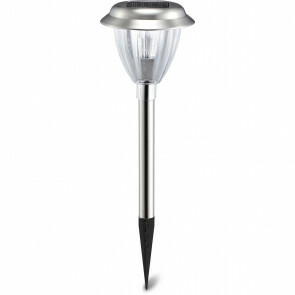 LED Priklamp met Zonne-energie - Aigi Danin - 0.08W - Warm Wit 3000K - Mat Zilver - Kunststof 