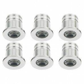 LED Veranda Spot Verlichting 6 Pack - 3W - Natuurlijk Wit 4000K - Inbouw - Dimbaar - Rond - Mat Zilver - Aluminium - Ø31mm