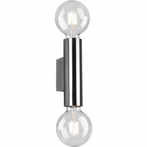 LED Wandlamp - Wandverlichting - Trion Vundon - E27 Fitting - 2-lichts - Rond - Mat Nikkel - Aluminium