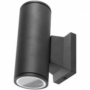 PHILIPS - LED Tuinverlichting - Wandlamp Buiten - CorePro 827 36D - Aigi Wally Up and Down - GU10 Fitting - 9.2W - Warm Wit 2700K - Rond - Mat Zwart - Aluminium