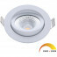 EcoDim - LED Spot - Inbouwspot - ED-10022 - 5W - Waterdicht IP54 - Dimbaar - Dim to Warm - Warm Wit 2000K-3000K - Mat Wit - Aluminium - Rond - Kantelbaar 2