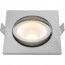 EcoDim - LED Spot - Inbouwspot - ED-10027 - 5W - Waterdicht IP54 - Dimbaar - Dim to Warm - Warm Wit 2000K-3000K - Geborsteld Nikkel - Aluminium - Vierkant - Kantelbaar 3