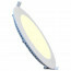 LED Downlight Slim - Inbouw Rond 9W - Warm Wit 2700K - Mat Wit Aluminium - Ø146mm