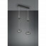 LED Hanglamp - Hangverlichting - Trion Franco - 14.4W - 2-lichts - Warm Wit 3000K - Rond - Mat Antraciet - Aluminium 10