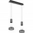 LED Hanglamp - Hangverlichting - Trion Franco - 14.4W - 2-lichts - Warm Wit 3000K - Rond - Mat Antraciet - Aluminium 6