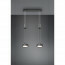 LED Hanglamp - Hangverlichting - Trion Franco - 14.4W - 2-lichts - Warm Wit 3000K - Rond - Mat Antraciet - Aluminium 8