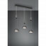 LED Hanglamp - Hangverlichting - Trion Franco - 21.6W - 3-lichts - Warm Wit 3000K - Rond - Mat Antraciet - Aluminium 11