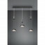 LED Hanglamp - Hangverlichting - Trion Franco - 21.6W - 3-lichts - Warm Wit 3000K - Rond - Mat Antraciet - Aluminium 12