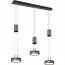 LED Hanglamp - Hangverlichting - Trion Franco - 21.6W - 3-lichts - Warm Wit 3000K - Rond - Mat Antraciet - Aluminium 3