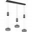 LED Hanglamp - Hangverlichting - Trion Franco - 21.6W - 3-lichts - Warm Wit 3000K - Rond - Mat Antraciet - Aluminium 7