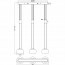 LED Hanglamp - Hangverlichting - Trion Maliba - 24W - 3-lichts - Warm Wit 3000K - Dimbaar - Rechthoek - Mat Nikkel - Aluminium Lijntekening