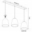 LED Hanglamp - Hangverlichting - Trion Onutia - E14 Fitting - 3-lichts - Rechthoek - Mat Zilver - Aluminium Lijntekening