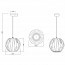 LED Hanglamp - Hangverlichting - Trion Pumon XL - E27 Fitting - Rond - Mat Zilver - Kunststof Lijntekening