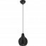 LED Hanglamp - Hangverlichting - Trion Sparko - E14 Fitting - 1-lichts - Rond - Zwart - Hout 