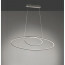 LED Hanglamp - Trion Avinus - 35W - Warm Wit 3000K - Dimbaar - Ovaal - Mat Nikkel - Aluminium 2
