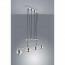 LED Hanglamp - Trion Bonaret - 12W - Warm Wit 3100K - 4-lichts - Rechthoek - Glans Chroom - Aluminium 3