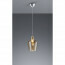 LED Hanglamp - Trion Colia - E27 Fitting - Rond - Glans Chroom Houtkleur - Aluminium 2