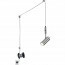 LED Hanglamp - Trion Corlo - GU10 Fitting - Rond - Mat Nikkel - Aluminium
