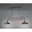 LED Hanglamp - Trion Detrino - E27 Fitting - 2-lichts - Rond - Roestkleur - Aluminium 8