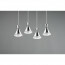 LED Hanglamp - Trion Ewomi - E27 Fitting - 4-lichts - Rechthoek - Mat Nikkel - Aluminium 11