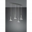 LED Hanglamp - Trion Ewomi - E27 Fitting - 4-lichts - Rechthoek - Mat Nikkel - Aluminium 13