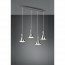 LED Hanglamp - Trion Ewomi - E27 Fitting - 4-lichts - Rechthoek - Mat Nikkel - Aluminium 8