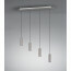 LED Hanglamp - Trion Mary - GU10 Fitting - 4-lichts - Rechthoek - Mat Nikkel - Aluminium 10
