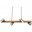 LED Hanglamp - Trion Milona - GU10 Fitting - 4-lichts - Rond - Mat Bruin/Nikkel - Aluminium 3