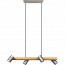 LED Hanglamp - Trion Milona - GU10 Fitting - 4-lichts - Rond - Mat Bruin/Nikkel - Aluminium 6